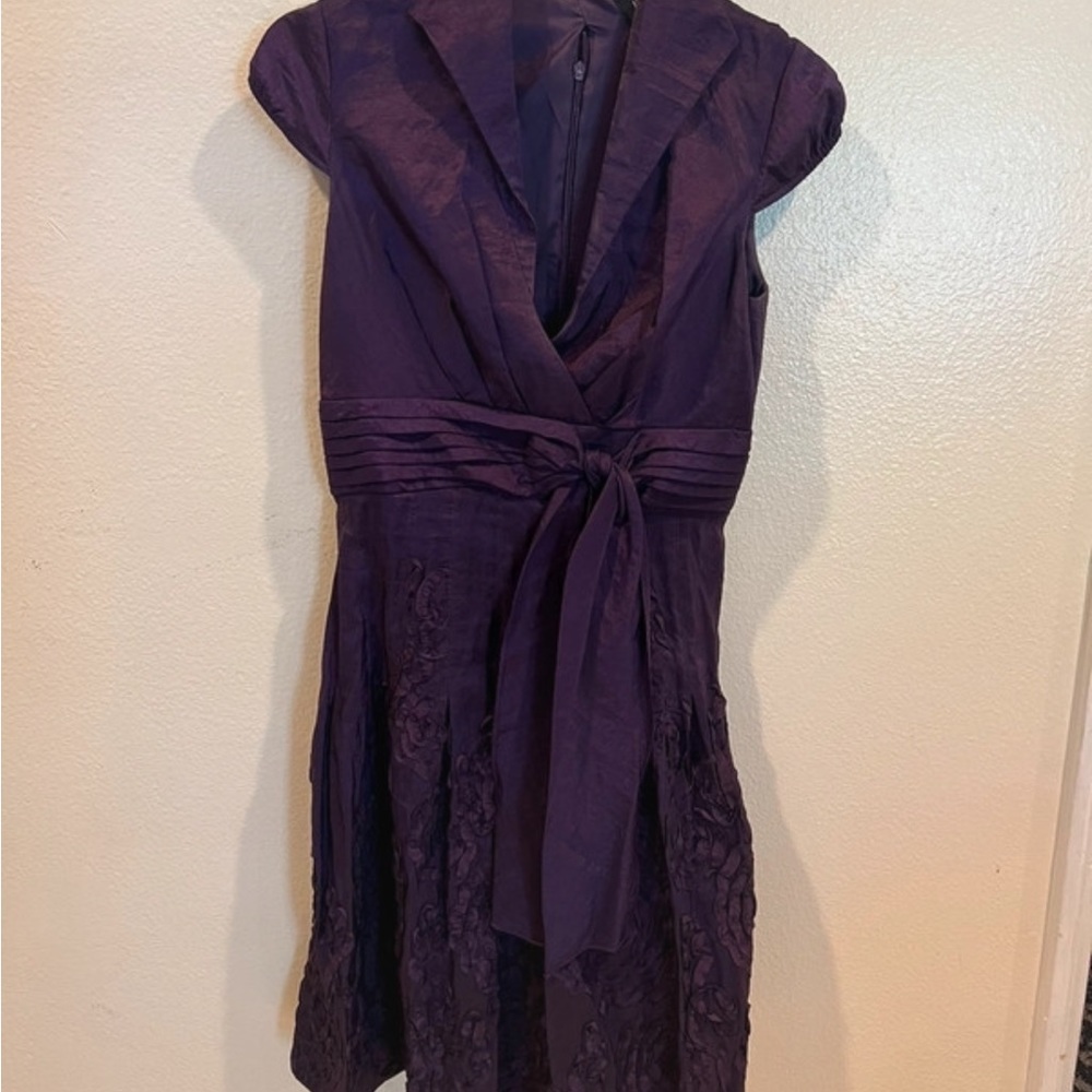 Purchased from Nordstrom brand Adrianna papell purple back zipper midi dress